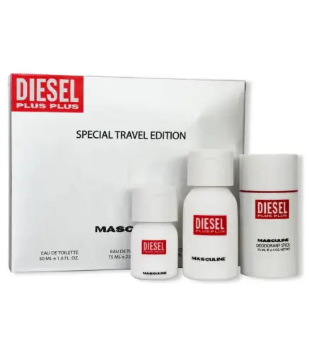 DIESEL PLUS SPECIAL TRAVEL FEMININE EAU DE TOILETTE 75ML + EAU DE TOILETTE 30ML VAPORIZADOR + CREMA CORPORAL PERFUMADA 100ML