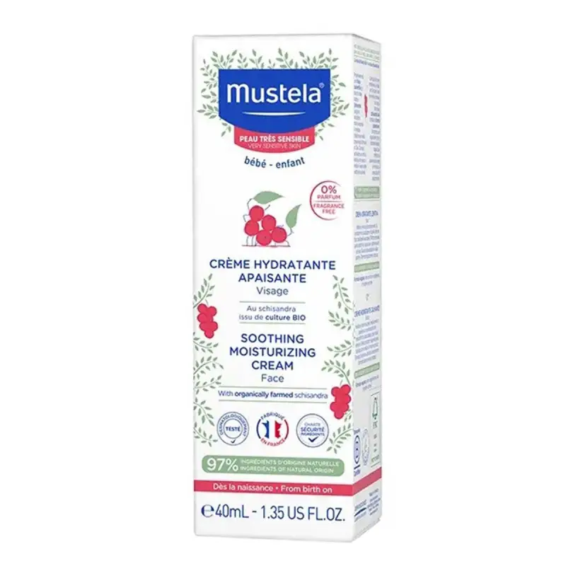 MUSTELA BEBE CREMA FACIAL HIDRATANTE PIEL SENSIBLE 40ML