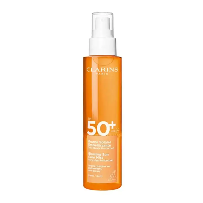 CLARINS GLOWING SUN CARE MIST SPF50+ 150ML VAPORIZADOR CLARINS GLOWING SUN CARE MIST SPF50+ 150ML VAPORIZADOR