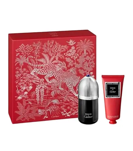 CARTIER PASHA DE CARTIER NOIR EAU DE TOILETTE 100ML VAPORIZADOR + GEL DE BAÑO 1U.