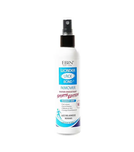 EBIN NEW YORK WONDER LACE ROSEMARY MINT ADHESIVE REMOVER WATER RESISTANT SPORTS EDITION 120ML VAPORIZADOR