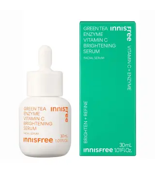 INNISFREE GREEN TEA ENZYME VITAMIN-C BRIGHTENING FACIAL SERUM 30ML