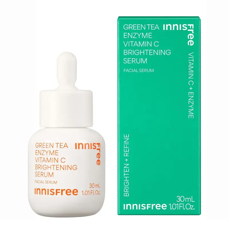 INNISFREE GREEN TEA ENZYME VITAMIN-C BRIGHTENING FACIAL SERUM 30ML INNISFREE GREEN TEA ENZYME VITAMIN-C BRIGHTENING FACIAL SERUM 30ML
