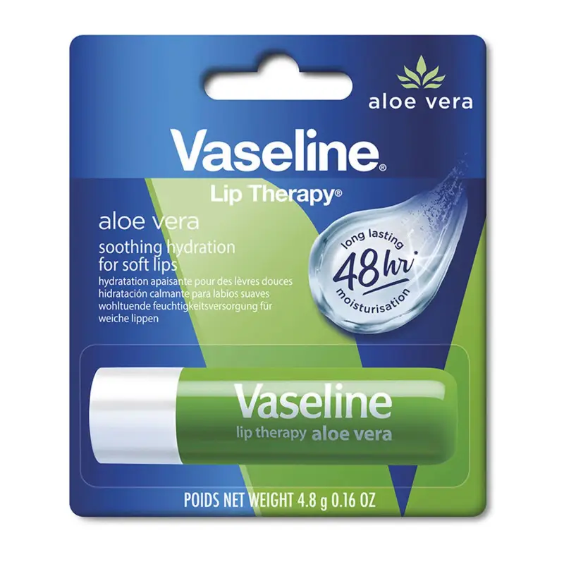 VASELINE ALOE VERA SOOTHING HYDRATION LIP VASEILINE FOR SOFT LIPST 1UN
