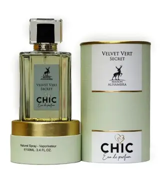 MAISON ALHAMBRA VELVET VERT SECRET CHIC EAU DE PARFUM 100ML VAPORIZADOR