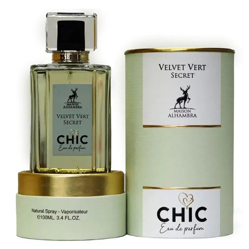 MAISON ALHAMBRA VELVET VERT SECRET CHIC EAU DE PARFUM 100ML VAPORIZADOR