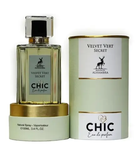 MAISON ALHAMBRA VELVET VERT SECRET CHIC EAU DE PARFUM 100ML VAPORIZADOR