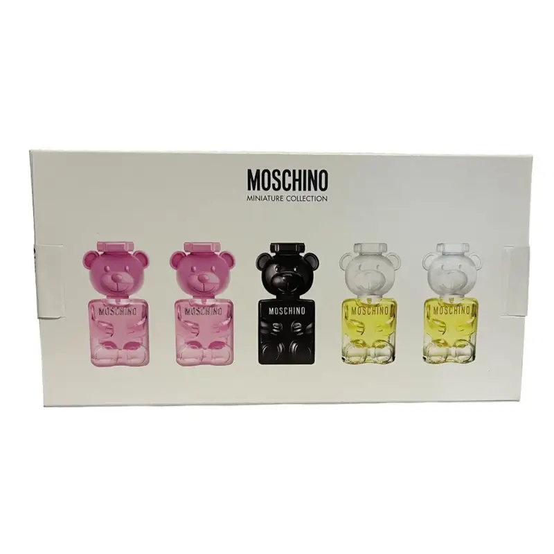 MOSCHINO MINIATURE COLLECTION EAU DE PARFUM SET 5ML MOSCHINO MINIATURE COLLECTION EAU DE PARFUM SET 5ML