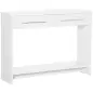 Mueble Recibidor de Entrada Mesa Consola con 2 Cajones y Estante para Pasillo Salón 101,6x28x76,2 cm Blanco Mueble Recibidor de Entrada Mesa Consola con 2 Cajones y Estante para Pasillo Salón 101,6x28x76,2 cm Blanco