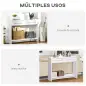 Mueble Recibidor de Entrada Mesa Consola con 2 Cajones y Estante para Pasillo Salón 101,6x28x76,2 cm Blanco Mueble Recibidor de Entrada Mesa Consola con 2 Cajones y Estante para Pasillo Salón 101,6x28x76,2 cm Blanco