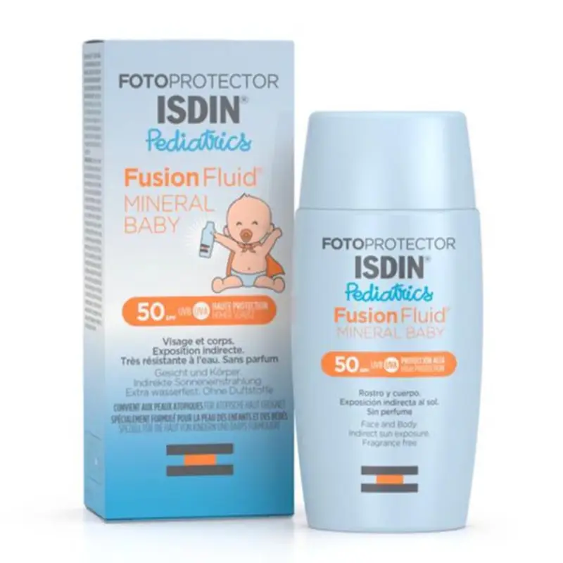 ISDIN PEDIATRICS FUSION CREMA PROTECTORA SPF50 BEBE PROTECCION ALTA 50ML