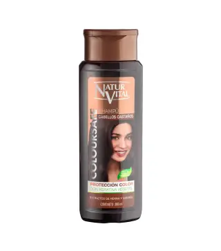 NATUR VITAL CABELLOS CASTAÑOS CHAMPU PROTECCION COLOR 300ML