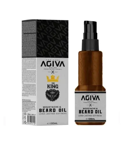 AGIVA THE KING MOUSTACHE & BEARD OIL 100ML