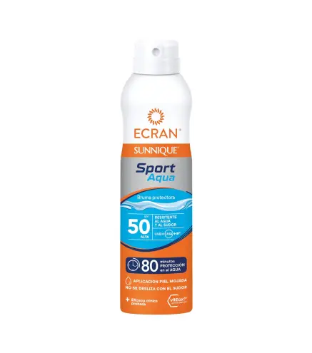 ECRAN SUNNIQUE SPORT AQUA BRUMA PROTECTORA SPF50 250ML VAPORIZADOR