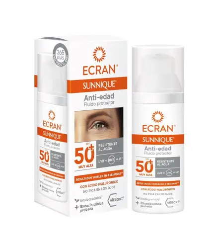 ECRAN SUNNIQUE FLUIDO PROTECTOR ANTI-EDAD SPF50+ 50ML