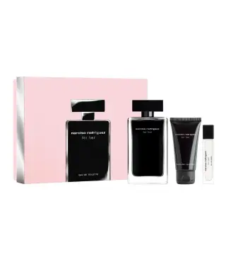 NARCISO RODRIGUEZ FOR HER EAU DE TOILETTE 50ML VAPORIZADOR + EAU DE TOILETTE 10ML VAPORIZADOR + 1 BODY LOTION + 50ML