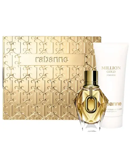 PACO RABANNE ONE MILLION GOLD EAU DE PARFUM 50ML VAPORIZADOR + LOCION CORPORAL PERFUMADA 100ML