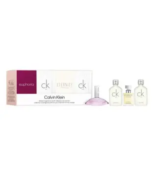 CALVIN KLEIN SET DE VIAJE CK ONE 2X 10ML + ETERNITY FOR WOMAN EAU DE PARFUM 5 + EUPHORIA 5ML
