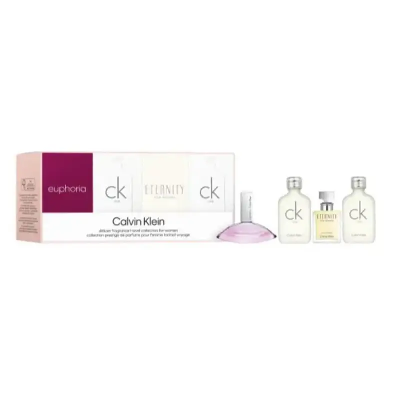 CALVIN KLEIN SET DE VIAJE CK ONE 2X 10ML + ETERNITY FOR WOMAN EAU DE PARFUM 5 + EUPHORIA 5ML