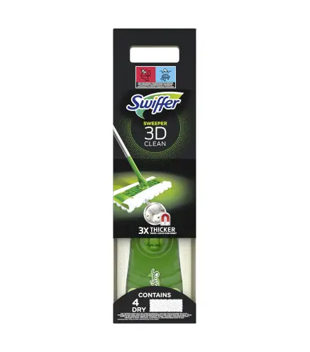 SWIFFER SWEEPER 3D CLEAN ESCOBA PACK CON COMPLEMENTOS 1UN
