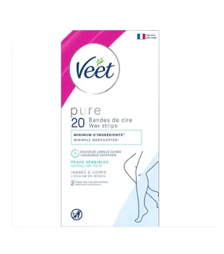 VEET PURE 20 WAX 20 BANDAS PIEL SENSIBLE 20UN