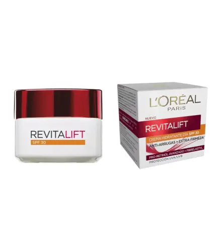 LOREAL REVITALIFT EXTRA-ARRUGAS Y EXTRA-FIRMEZA CREMA HIDRATANTE SPF30 50ML
