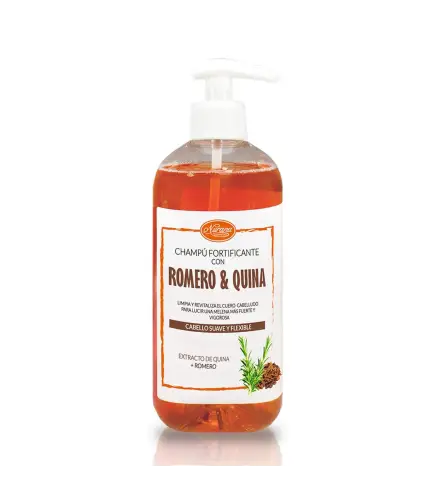 NURANA ROMERO & QUINA CHAMPU FORTIFICANTE ROMERO & QUINA 500ML