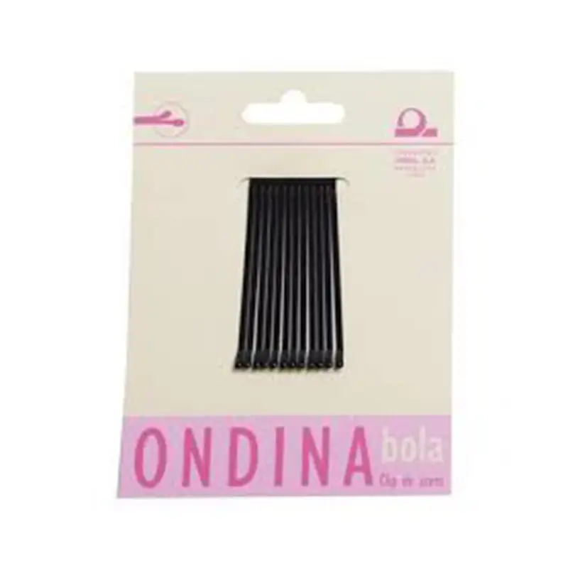 EUROSTIL BOLA NEGRO NEGRO CLIPS ONDINA 50MM CARTON 1UN