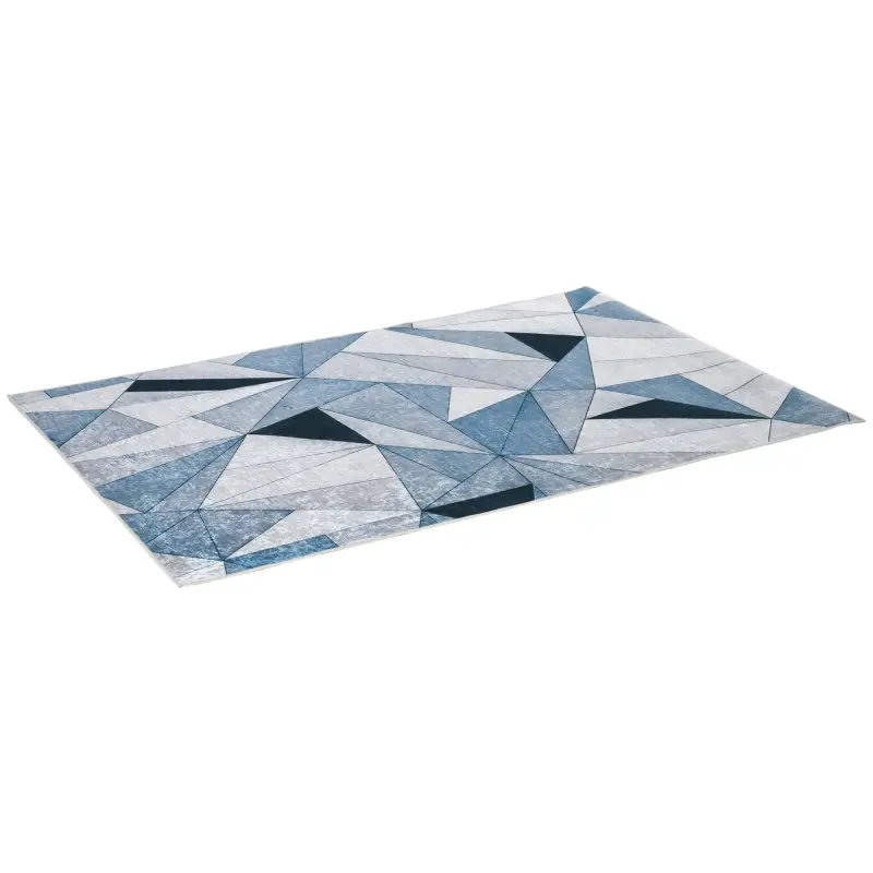 Alfombra de Salón Moderna de Terciopelo 230x160 cm Alfombra Geométrica con Base Antideslizante Multicolor Alfombra de Salón Moderna de Terciopelo 230x160 cm Alfombra Geométrica con Base Antideslizante Multicolor