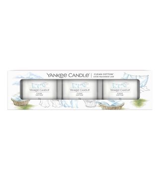 YANKEE CLEAN COTTON VELA PACK 37GR