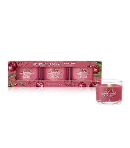 YANKEE BLACK CHERRY MINI VELA PACK 37GR