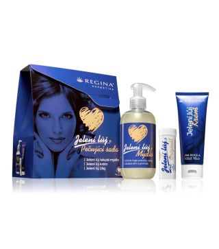 REGINA SEBO CIERVO JABON 250ML + CREMA DE MANOS 75ML + LABIAL 1U