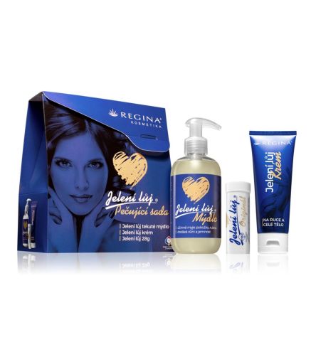 REGINA SEBO CIERVO JABON 250ML + CREMA DE MANOS 75ML + LABIAL 1U