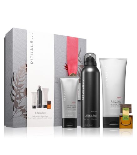 RITUALS HOMME ESPUMA DE BAÑO 200ML + SPORT LOCION CORPORAL 75ML + BODY WASH 200ML