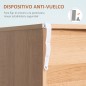 Cómoda de Madera con 3 Cajones Cajonera Armario Auxiliar de Almacenamiento Moderna con Patas Elevadas para Dormitorio Salón 80x3 Cómoda de Madera con 3 Cajones Cajonera Armario Auxiliar de Almacenamiento Moderna con Patas Elevadas para Dormitorio Salón 80x3