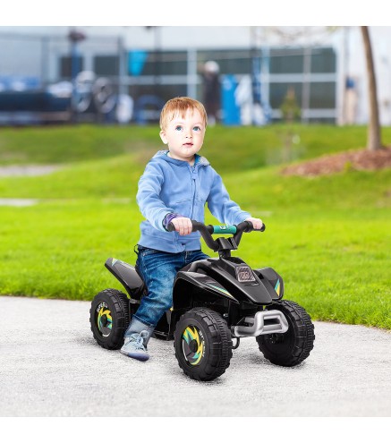 Quad Eléctrico para Niños de 18-36 Meses Vehículo Eléctrico Cuatrimoto a Batería 6V con Avance y Retroceso Carga Máx. 20 kg 72x4