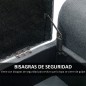 Banco Pie de Cama Acolchado con Espacio de Almacenaje Banqueta Multifuncional con Brazos Tapa Abatible y Patas de Madera para Do