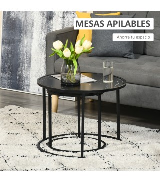 Juego de 2 Mesas Auxiliares