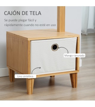 Perchero de Pie con Banco