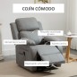Sillón Relax Levanta Personas Sillón Elevador con Control Remoto Reclinación Eléctrica 160° Reposapiés 76x90x105 cm Gris Sillón Relax Levanta Personas Sillón Elevador con Control Remoto Reclinación Eléctrica 160° Reposapiés 76x90x105 cm Gris