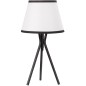Lámpara de Mesa con Trípode de Metal Lámpara de Escritorio con Pantalla de Tela y Casquillo E27 Máx. 40W Estilo Moderno para Dor Lámpara de Mesa con Trípode de Metal Lámpara de Escritorio con Pantalla de Tela y Casquillo E27 Máx. 40W Estilo Moderno para Dor
